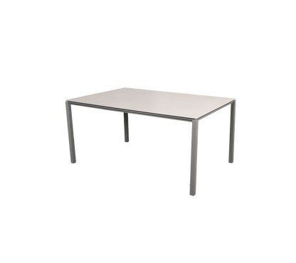 Cane-line Pure spisebord 150×90 cm – Taupe, aluminium / Toscana sand, keramikk