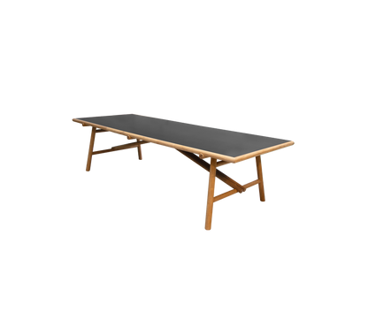 Cane-line Sticks spisebord 280×100 cm – Teak / Nero black, keramikk