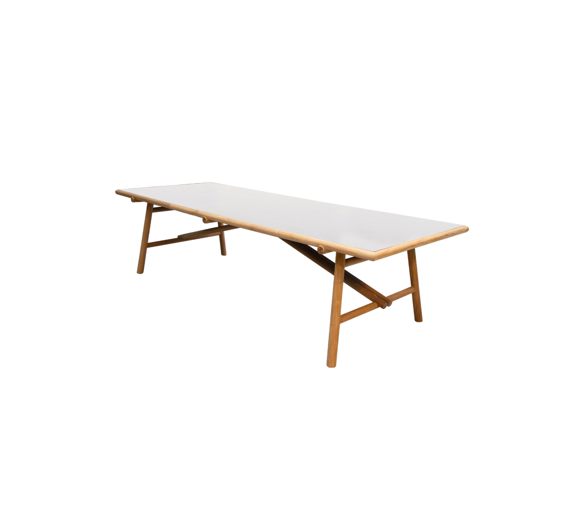 Cane-line Sticks spisebord 280×100 cm – Teak / Toscana sand, keramikk