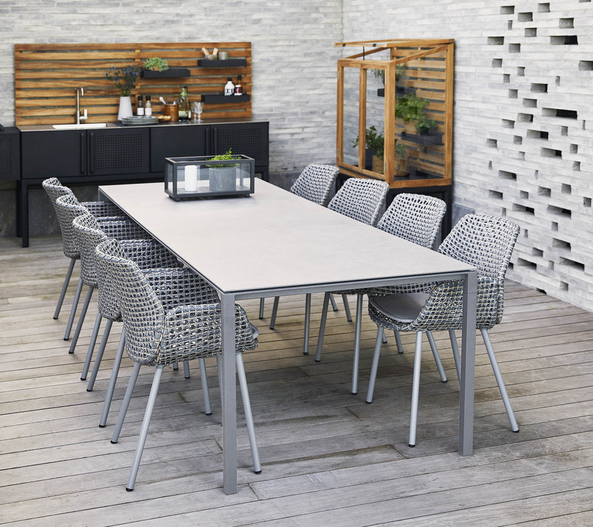 Cane-line Pure spisebord 280×100 cm