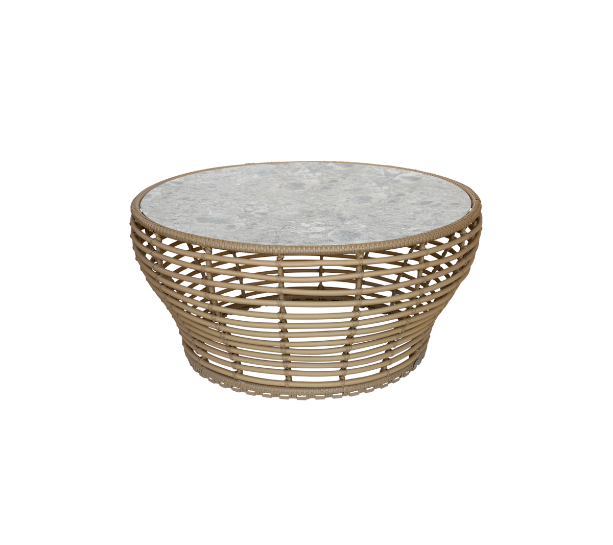 Cane-line Basket sofabord stor – Natural, braid Weave / Multi colour, keramikk