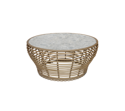 Cane-line Basket sofabord stor – Natural, braid Weave / Multi colour, keramikk