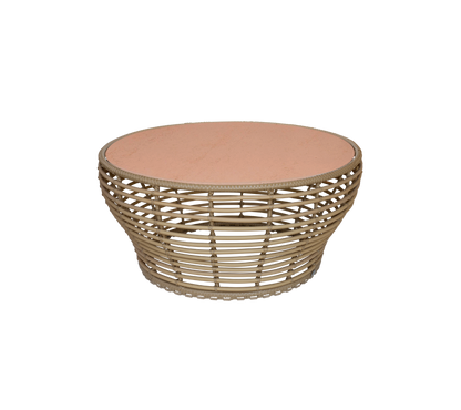 Cane-line Basket sofabord stor – Natural, braid Weave / Terracotta, keramikk