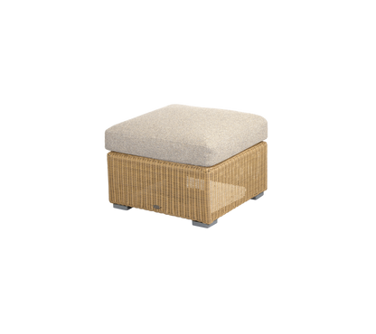 Cane-line Chester krakk/sofabord – Natural, large round Weave / Desert sand, Rise m/QuickDry & Airflow