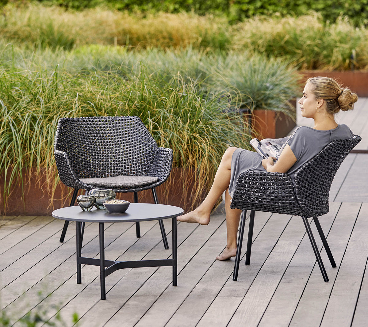 Cane-line Vibe loungestol. Velg farge og pute
