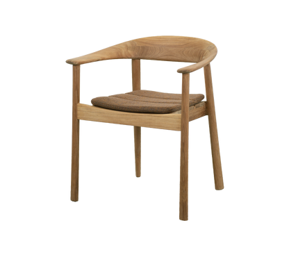 Cane-line Majestic stol m/armlener, teak