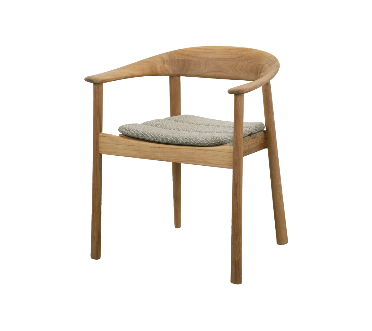 Cane-line Majestic stol m/armlener, teak