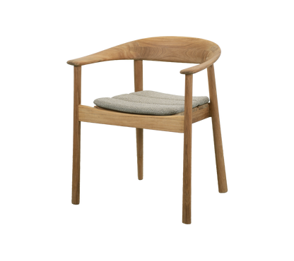 Cane-line Majestic stol m/armlener, teak