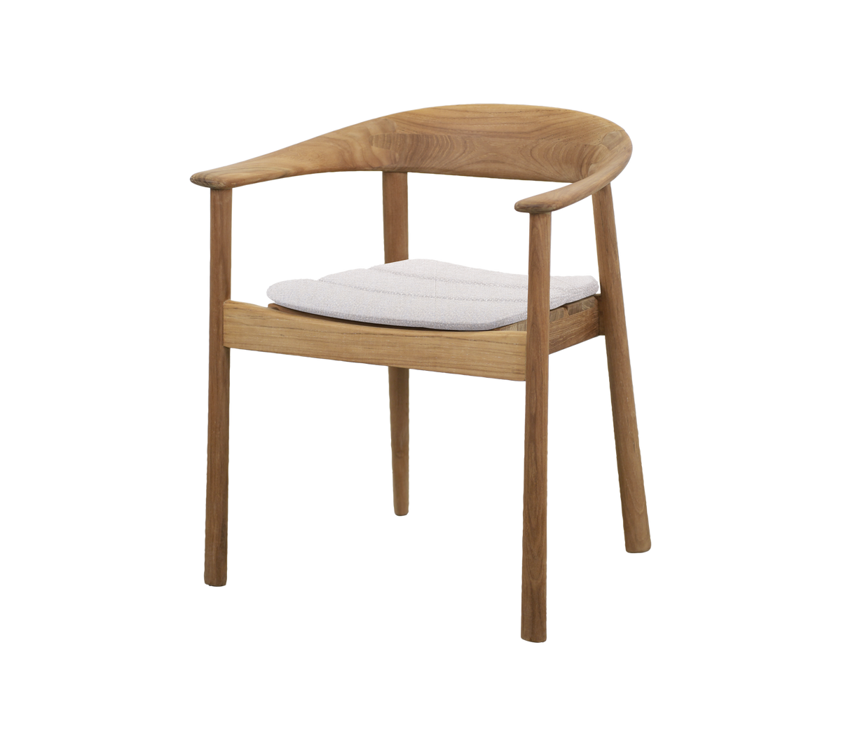 Cane-line Majestic stol m/armlener, teak