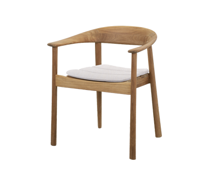 Cane-line Majestic stol m/armlener, teak