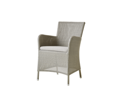 Cane-line Hampsted stol – Taupe, small round Weave / Sand, Natté