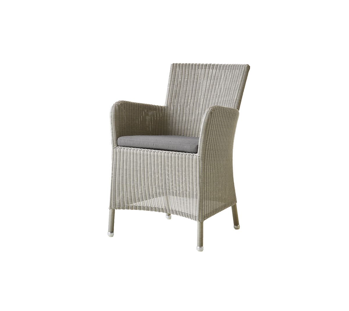 Cane-line Hampsted stol – Taupe, small round Weave / Taupe, Natté