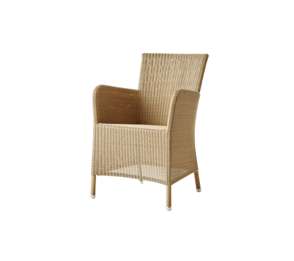 Cane-line Hampsted stol – Natural, small round Weave / Uten setepute