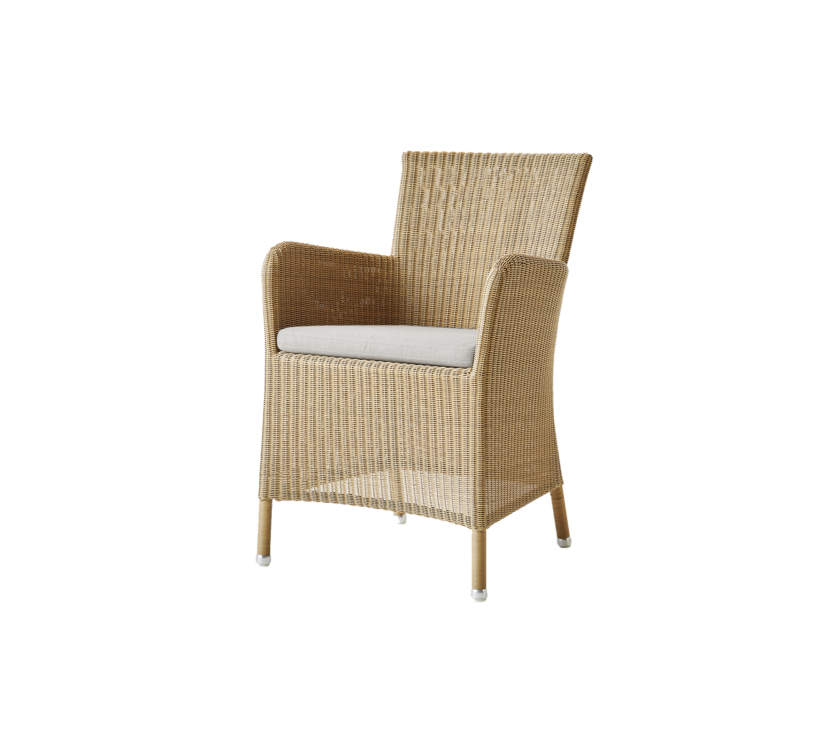 Cane-line Hampsted stol – Natural, small round Weave / Sand, Natté