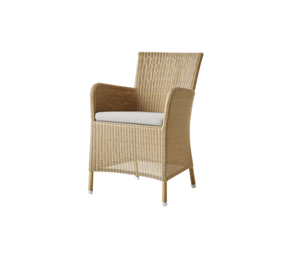 Cane-line Hampsted stol – Natural, small round Weave / Sand, Natté