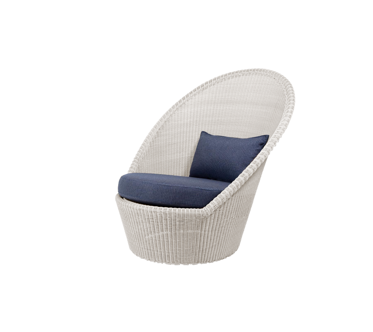 Cane-line Kingston solstol m/hjul – Sand, small round Weave / Uten putesett