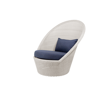 Cane-line Kingston solstol m/hjul – Sand, small round Weave / Uten putesett