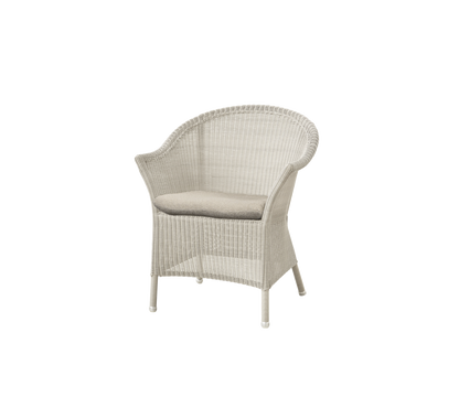 Cane-line Lansing stol – Sand, small round Weave / Taupe, Free / Uten ryggpute