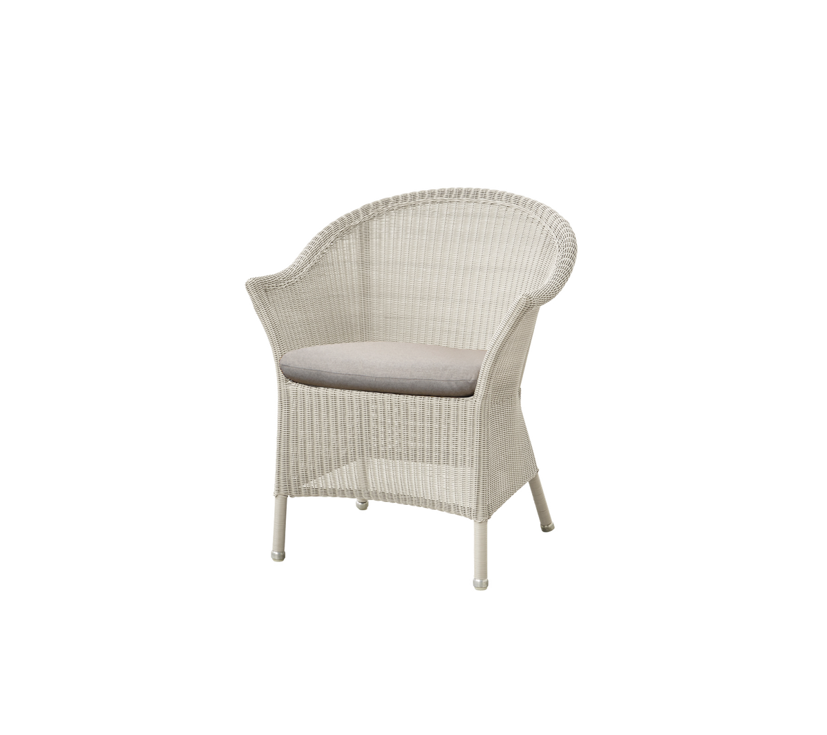 Cane-line Lansing stol – Sand, small round Weave / Sand, Natté / Uten ryggpute