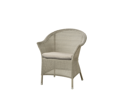 Cane-line Lansing stol – Taupe, small round Weave / Taupe, Free / Uten ryggpute