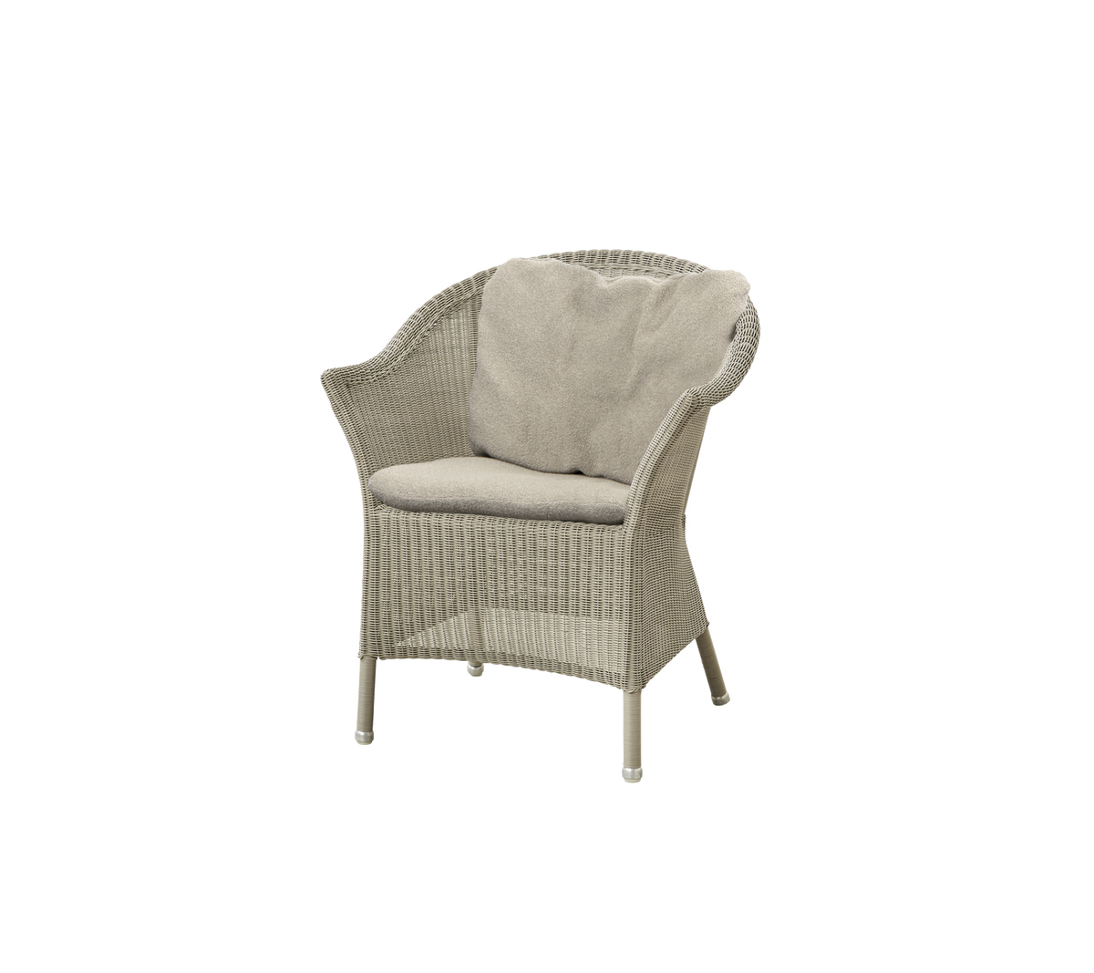 Cane-line Lansing stol – Taupe, small round Weave / Taupe, Free / Taupe, Free