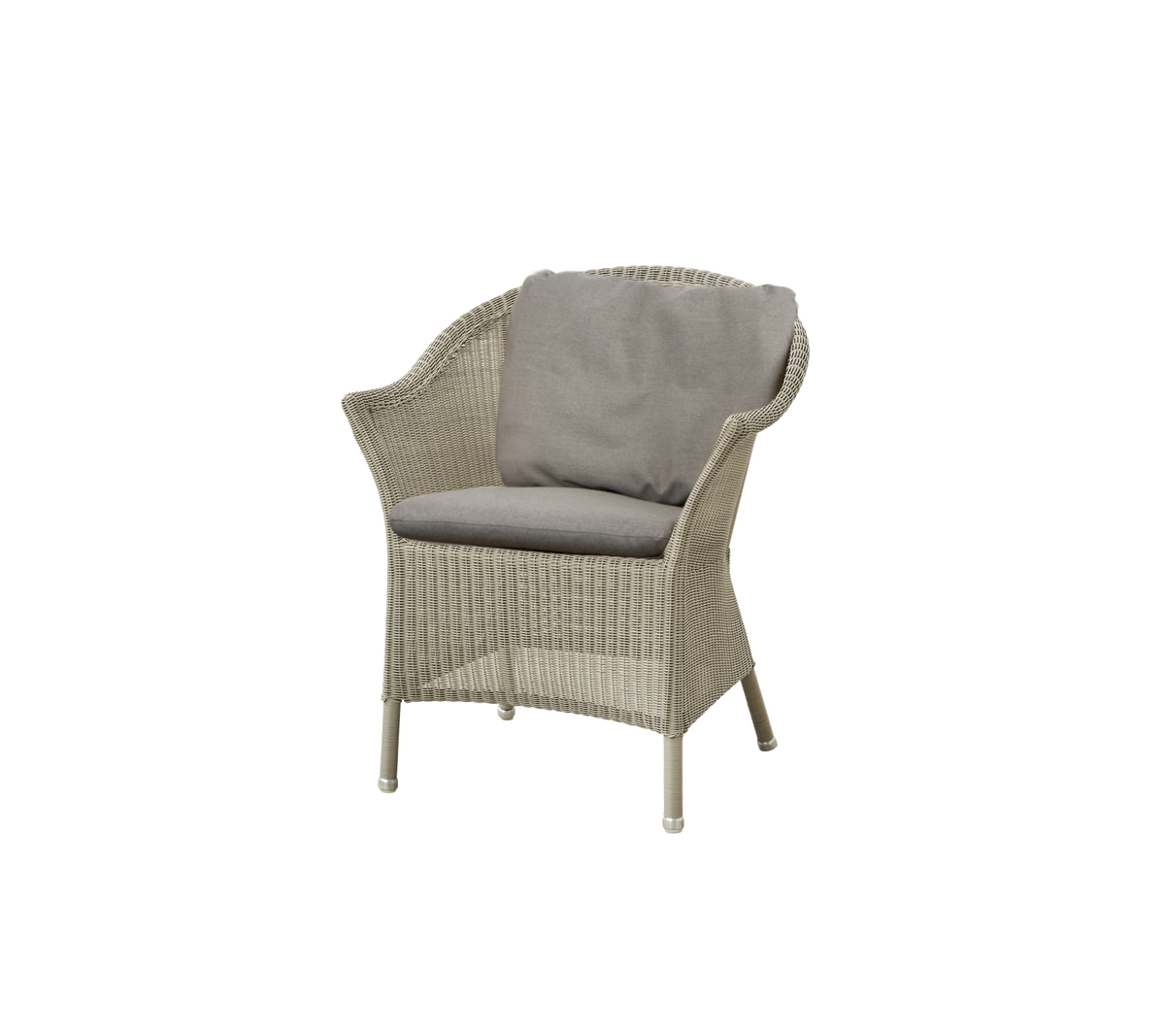 Cane-line Lansing stol – Taupe, small round Weave / Taupe, Natté / Taupe, Natté