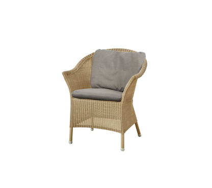 Cane-line Lansing stol – Natural, small round Weave / Taupe, Natté / Uten ryggpute