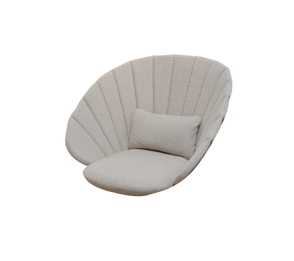 Cane-line Peacock loungestol/gyngestol putesett – Desert sand, Rise m/QuickDry & Airflow