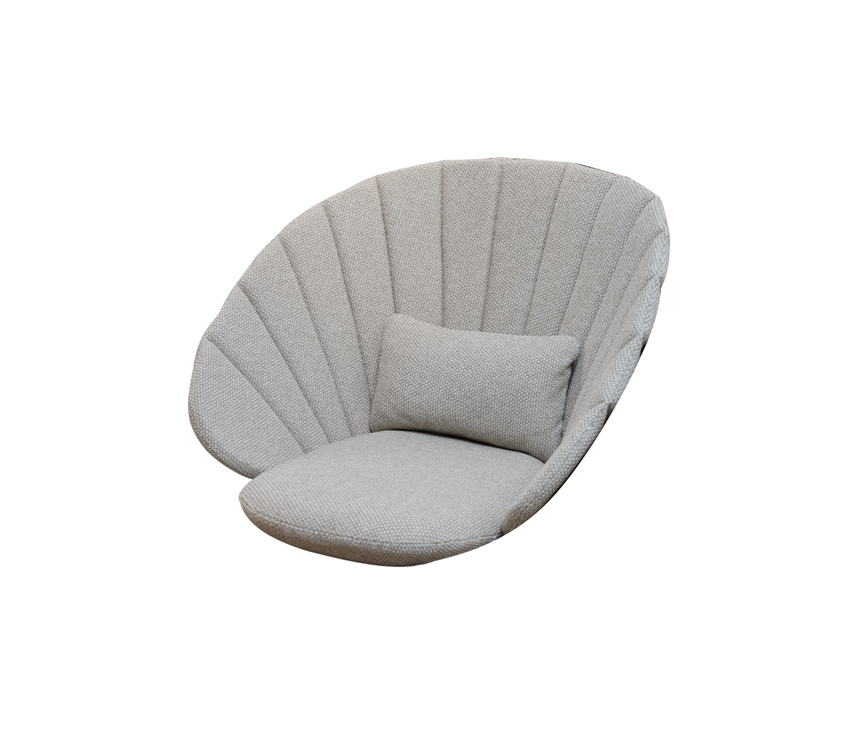 Cane-line Peacock loungestol/gyngestol putesett – Light brown, Rise m/QuickDry & Airflow