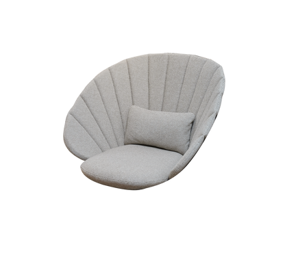 Cane-line Peacock loungestol/gyngestol putesett – Light brown, Rise m/QuickDry & Airflow