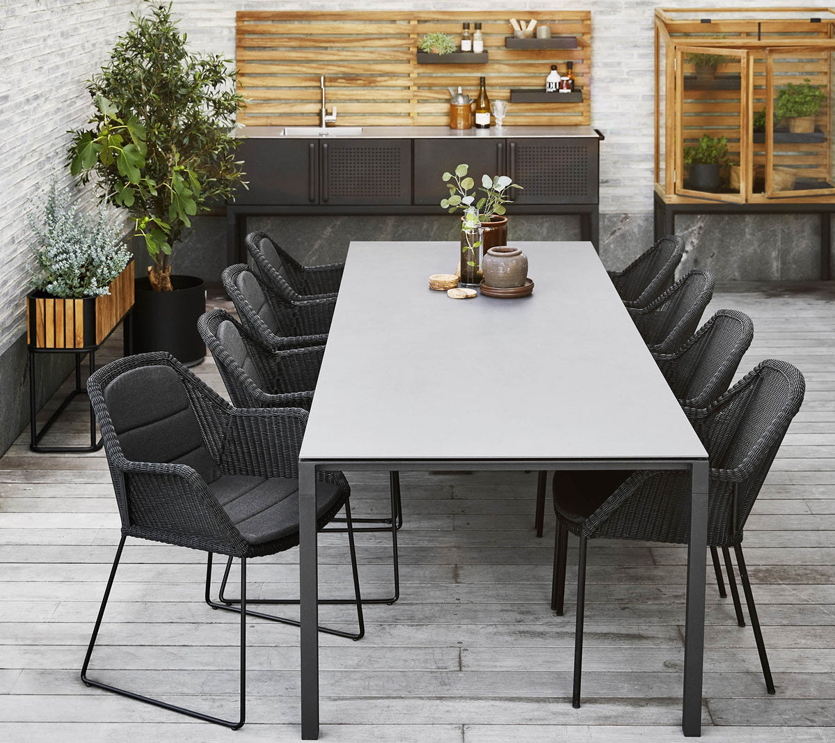 Cane-line Pure spisebord 280×100 cm