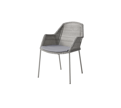 Cane-line Breeze spisestol, stablebar – Taupe, small round Weave / Grey, Natté
