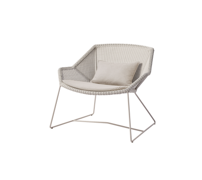 Cane-line Breeze loungestol – Sand, small round Weave / Sand, Natté