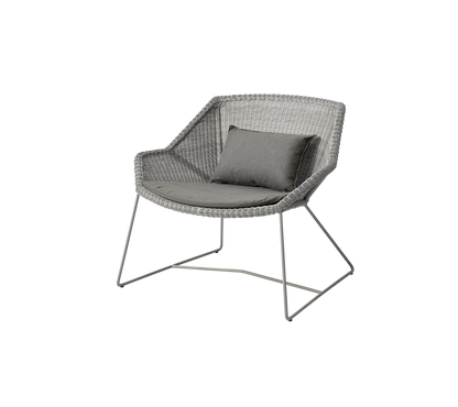 Cane-line Breeze loungestol – Taupe, small round Weave / Taupe, Natté