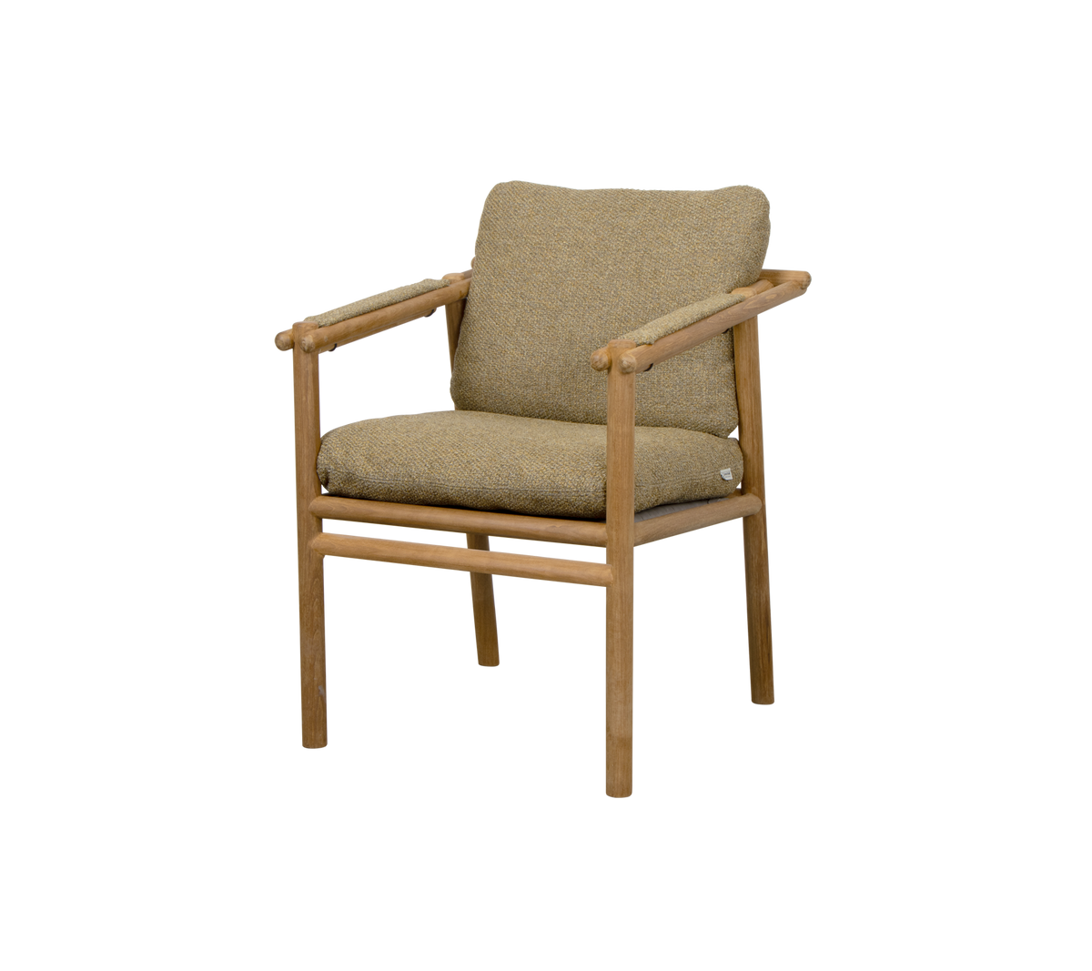 Cane-line Sticks stol med armlener, teak. Velg putesett