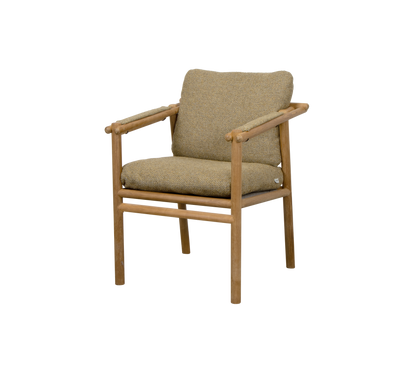 Cane-line Sticks stol med armlener, teak. Velg putesett