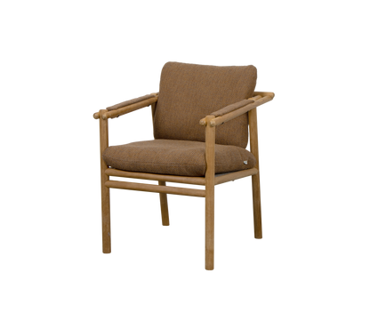 Cane-line Sticks stol med armlener, teak. Velg putesett