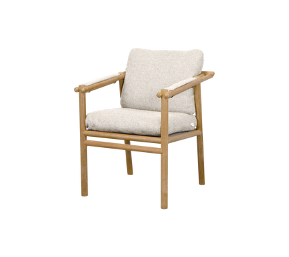 Cane-line Sticks stol med armlener, teak. Velg putesett