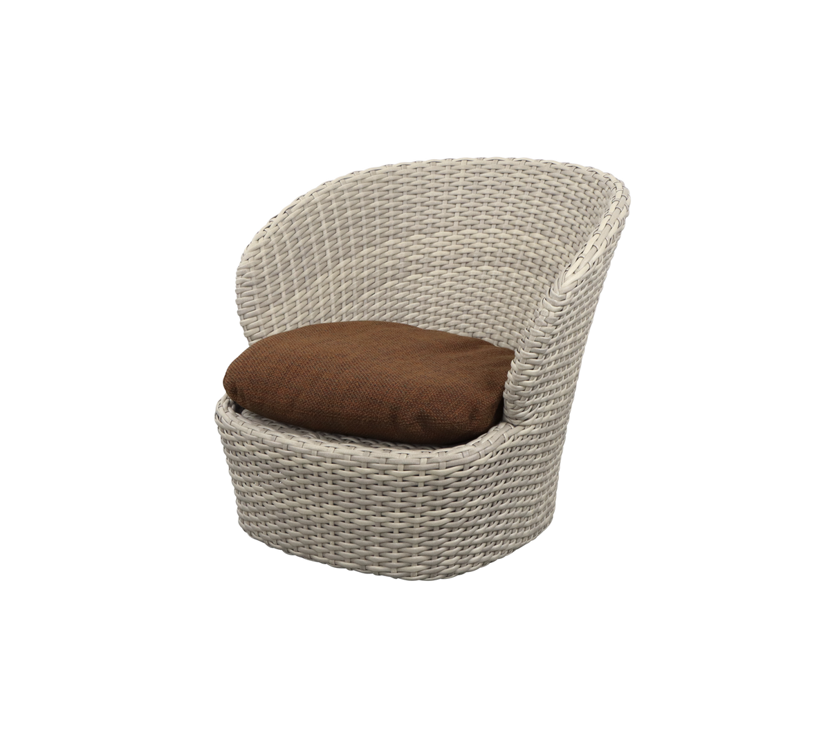 Cane-line Coast loungestol med svingbart understell. Velg farge og pute