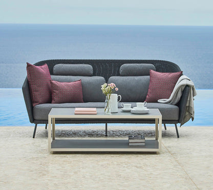 Cane-line Mega 2-seter sofa, graphite Weave – miljøbilde 3