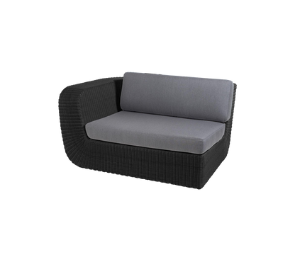 Cane-line Savannah 2-seter sofa høyre modul, Black Weave