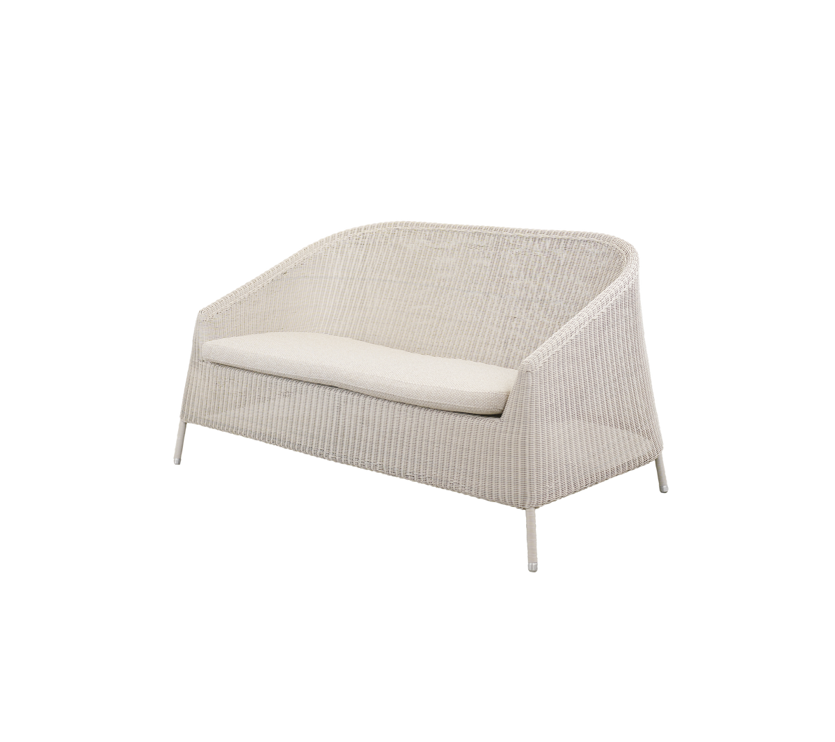 Cane-line Kingston 2-seter sofa – Sand, small round Weave / Desert sand, Rise m/QuickDry & Airflow