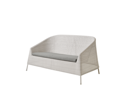 Cane-line Kingston 2-seter sofa – Sand, small round Weave / Taupe, Natté m/QuickDry & Airflow