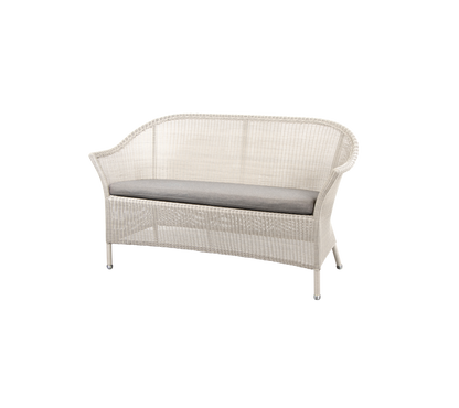 Cane-line Lansing 2-seter sofa – Sand, small round Weave / Sand, Natté / Uten ryggputer