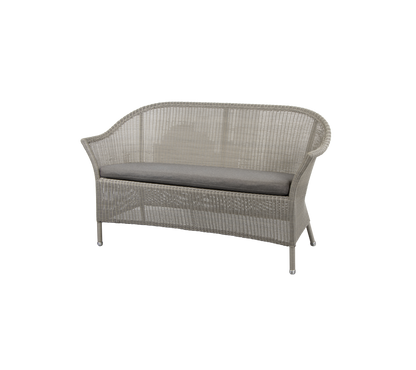 Cane-line Lansing 2-seter sofa – Taupe, small round Weave / Taupe, Natté / Uten ryggputer