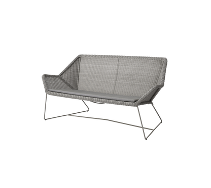 Cane-line Breeze 2-seter sofa – Taupe, small round Weave / Taupe, Natté