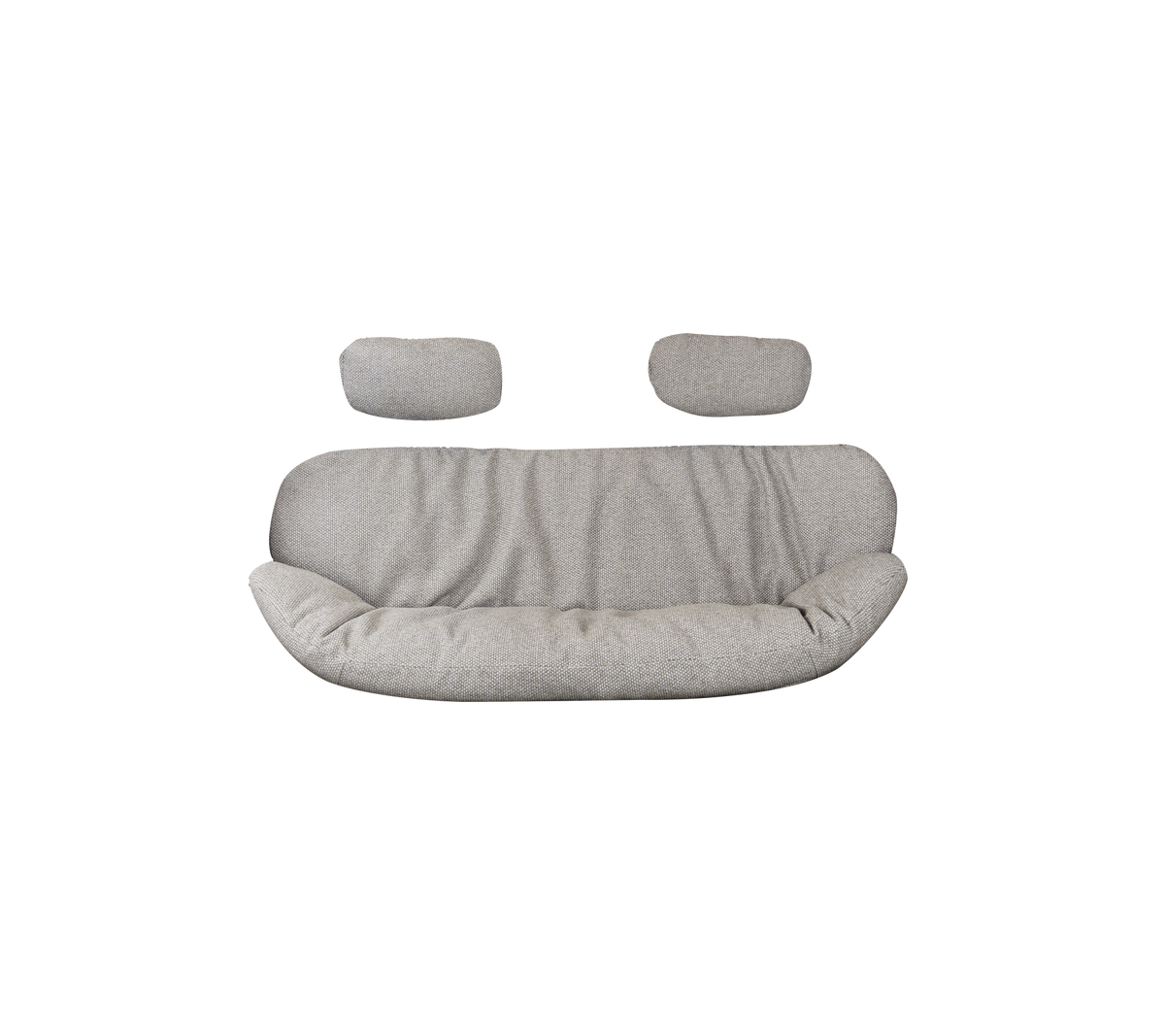Cane-line Hive putesett til 2-seter sofa, inkl. nakkepute – Light brown, Rise m/QuickDry & Airflow