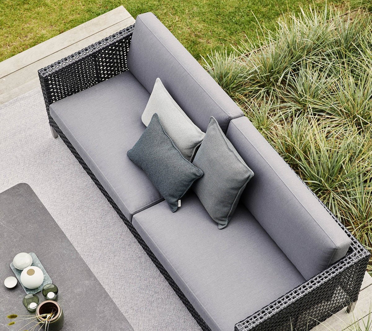 Cane-line Connect 3-seter sofa. Velg farge og putesett