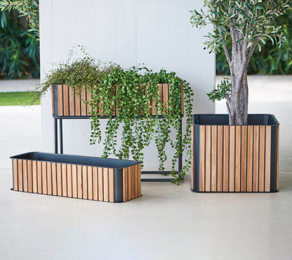Cane-line Combine plantekasse rektangulær 83×28×62 cm, inkl. understell