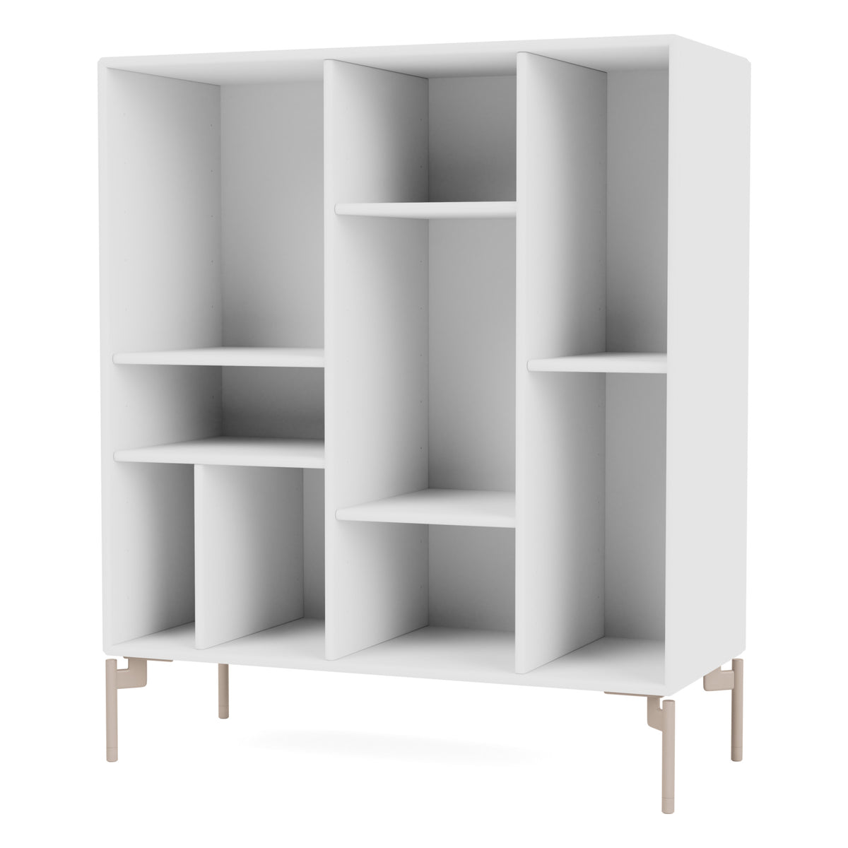 Montana COMPILE hylle – New White, bein – mushroom